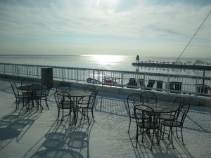 View of Lake Michigan, 9:15 a.m.