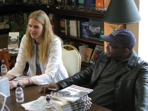 Oni Buchanan and Tyehimba Jess at the Illini Union Bookstore