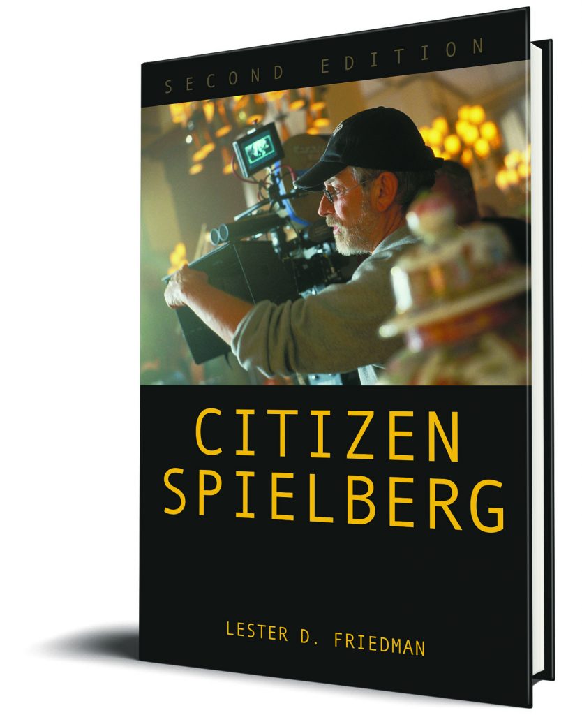 The book cover shows Steven Spielberg directing a scene while next to a large film camera.