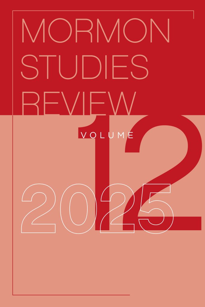 Cover of Mormon Studies Review, Vol. 12, 2025
Red color block background.