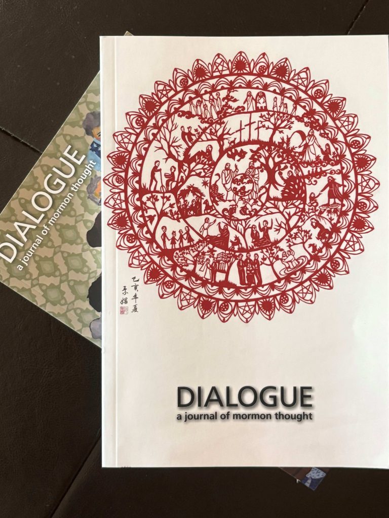 Two copies of Dialogue issues stacked on top of each other.